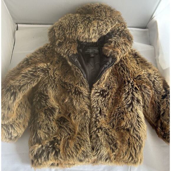 Donna Salyers Other - Donna Salyers XS fabulous furs ANIMAL PRINT FUR JACKET SIZE 5/6 Measurement Pics